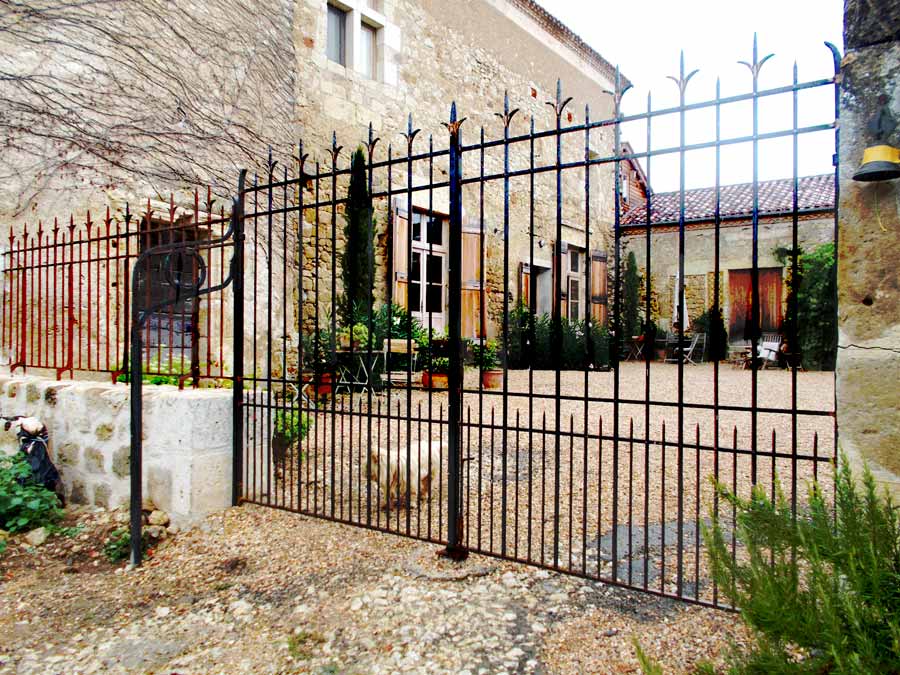 portail en fer forgé